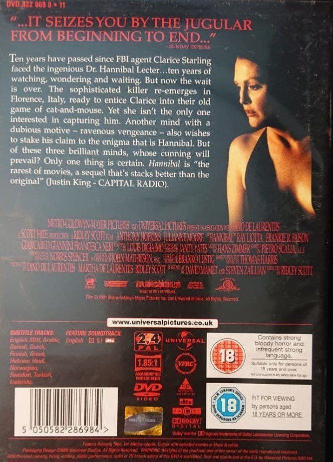Tutti i DVDs: Hannibal – Usato da Zürich venduto da Raz88 1