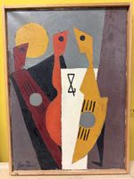 Gemälde "Das Trio" von René Bernasconi 1990 Unikat