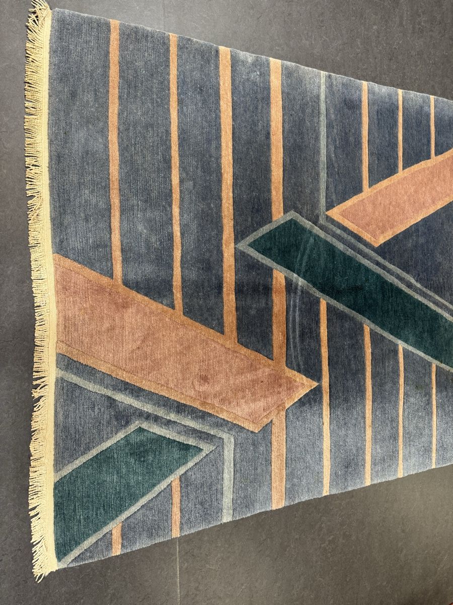 Tappeti: Nepal, Tibeter, moderner Teppich mit geometrischem Muster. – Usato da Liestal venduto da nani054 2