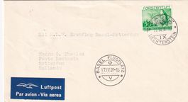 Erster Direktflug KLM Basel - Rotterdam 1939, ab FL