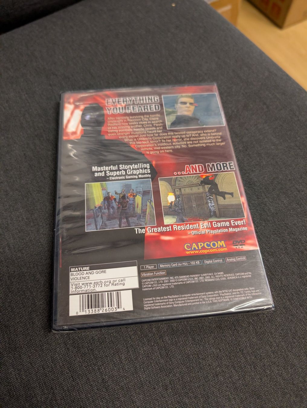 Giochi: Resident Evil code Veronica NTSC/USA Sealed playstation 2 – Nuovo e nell'imballaggio originale da Giubiasco venduto da Ticinerd 1
