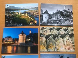 10x Postkarten Set Museggmauer Luzern