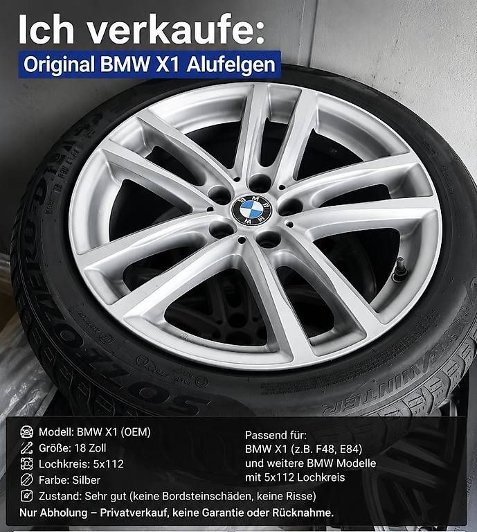 Cerchioni: Original BMW x1 Alufelgen  – Usato da Aarburg venduto da iaz_hnt8