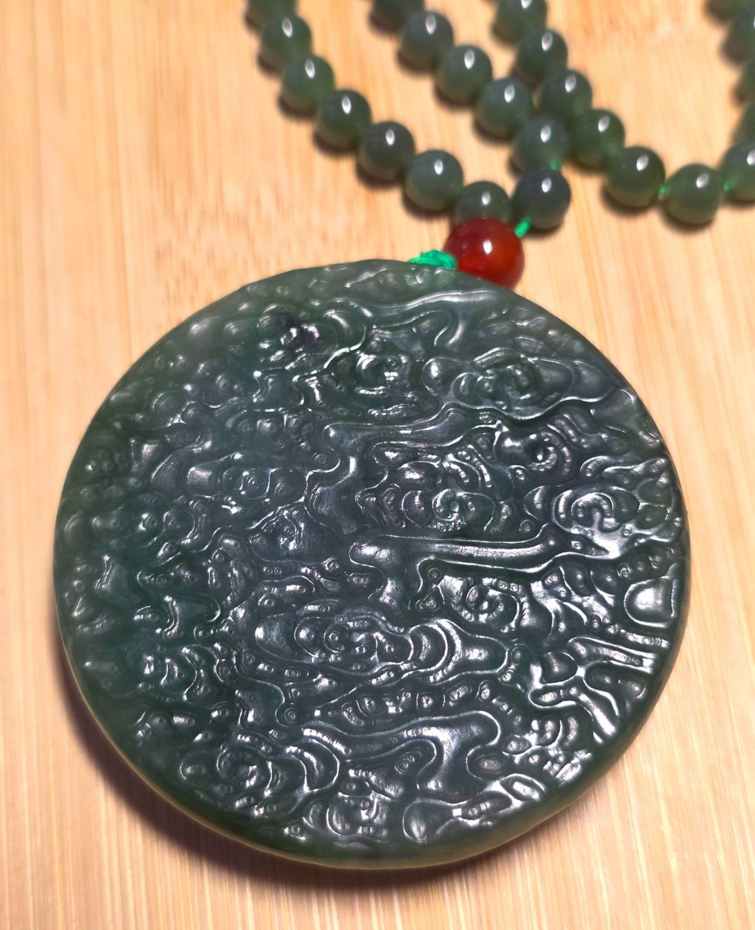 Minerali & Pietre curative: HQ Jadeit Drachen Amulett an Kette – Nuovo e nell'imballaggio originale da Matzingen venduto da Shay_Crystalz 2