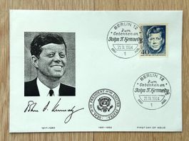 Gedenkbrief zum 1. Todestag von JFK Deutsche Post Berlin