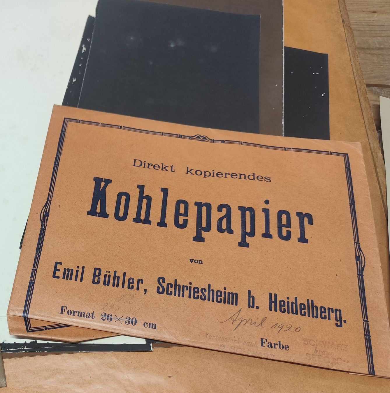 Dokumente: Historisches Kohlepapier Set – Gebraucht aus Büsserach von Vintage-vins 6