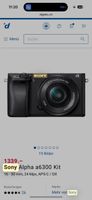 Sony Alpha a6300 Kit - 28-70mm, 24 Mpx, APS-C, Top Zustand