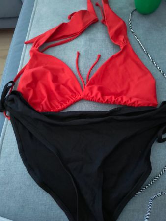 Bahimi Bikini, Rot/Schwarz, Gr. XXL, Sommer-Sale!
