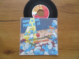 Schlümpfe Single "Puffa di qua, Puffa di là" Rarität!