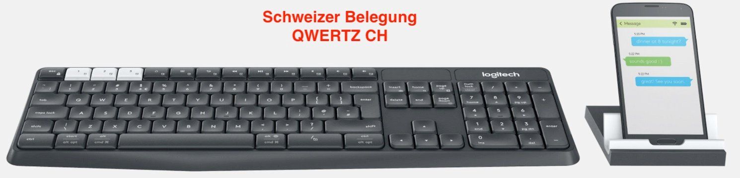 Logitech Tastaturen: Logitech 920-008170 Multi-Device SetK375s kabellose Tastatur – Neu und originalverpackt aus Reinach AG von RiesenServicesGmbH