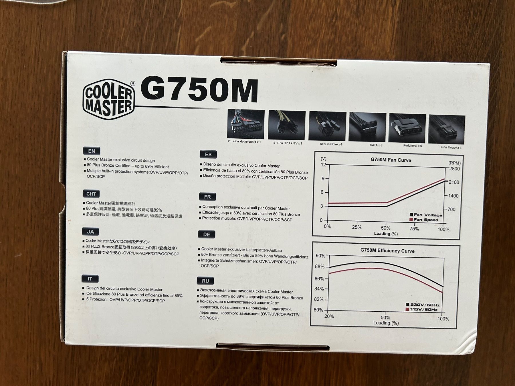 Componenti elettronici: Netzteil Originalverpackt: Cooler test Master G750M – Nuovo e nell'imballaggio originale da Zürich venduto da miyata85 1