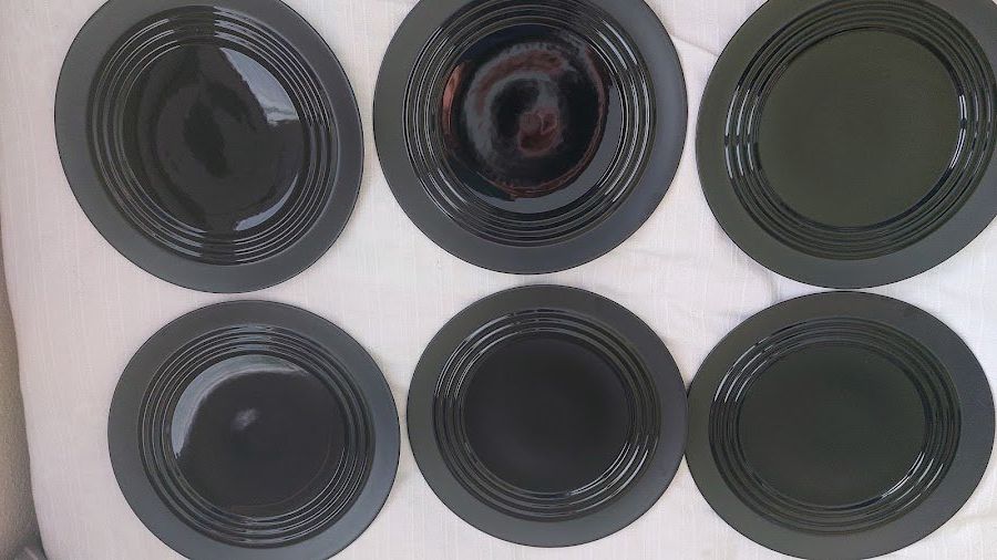 Rosenthal Teller: 6Rosenthal Cupola Nera Platzteller – Gebraucht aus Rain von FraMar58