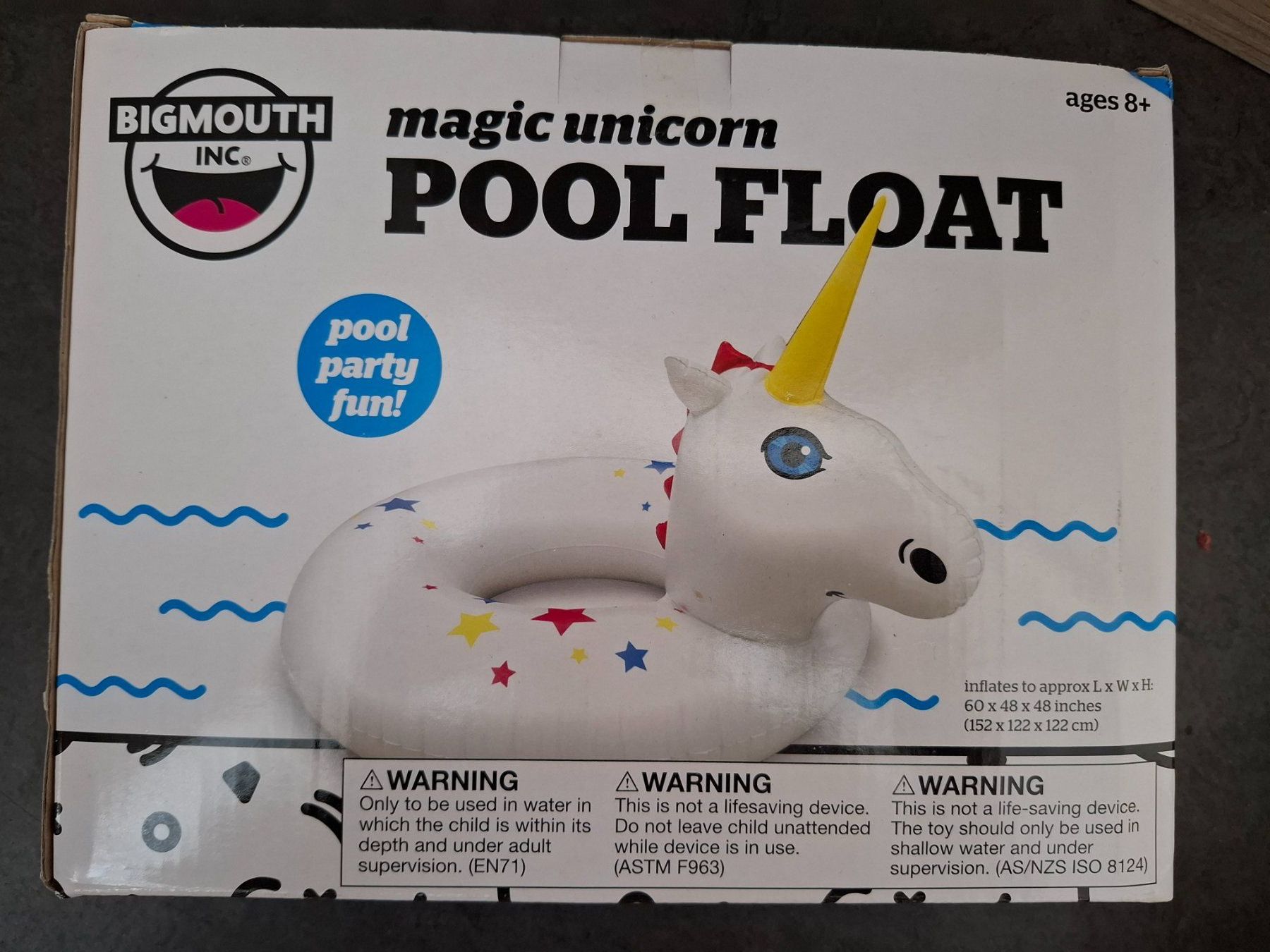 Piscine: BigMouth Inc. Pool Float Magic Unicorn 152 cm neu – Nuovo e nell'imballaggio originale da Luzern venduto da liv_6n92 1