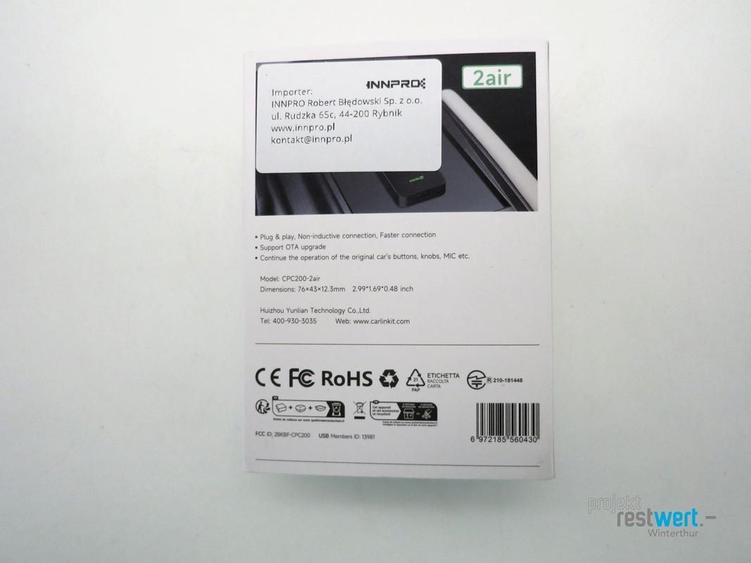 Lecteurs & Adaptateurs: CARLINKIT 5.0 CPC200-2air, Auto Adapter – Neuf (Voir description) à Winterthur par Restwert_Winterthur 4