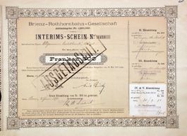 Brienz-Rothhornbahn-Gesellschaft, Bern - 1890