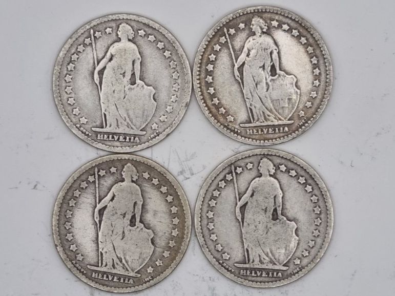 Tutti le monete: 1 FR 1887 Lot 4 Stück – Usato da Bure venduto da chap981 1