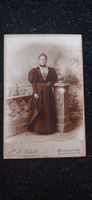 Historisches Foto Dame mit Schirm Säckingen 1890