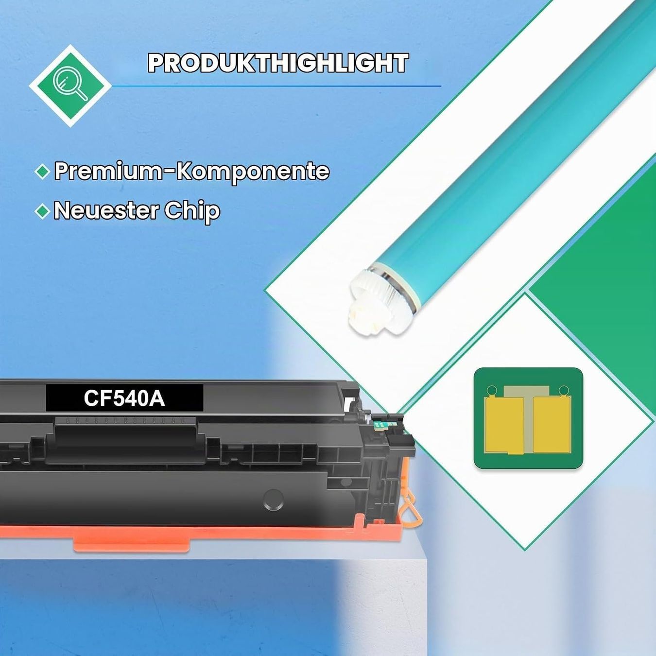 Hewlett Packard Cartucce per stampanti & toner: Toner Set 4 Farben kompatibel mit 203A Multipack – Nuovo e nell'imballaggio originale da Schaffhausen venduto da smarastore 4