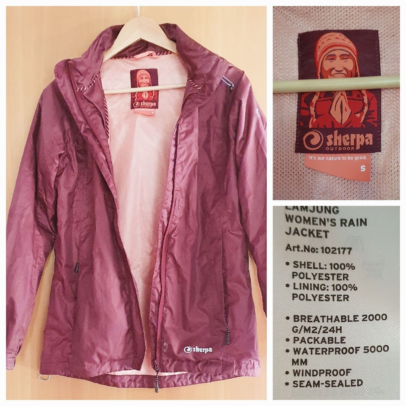 Sherpa Giacche: Sherpa Regenjacke – Nuovo (secondo la descrizione) da Hornussen venduto da joy037
