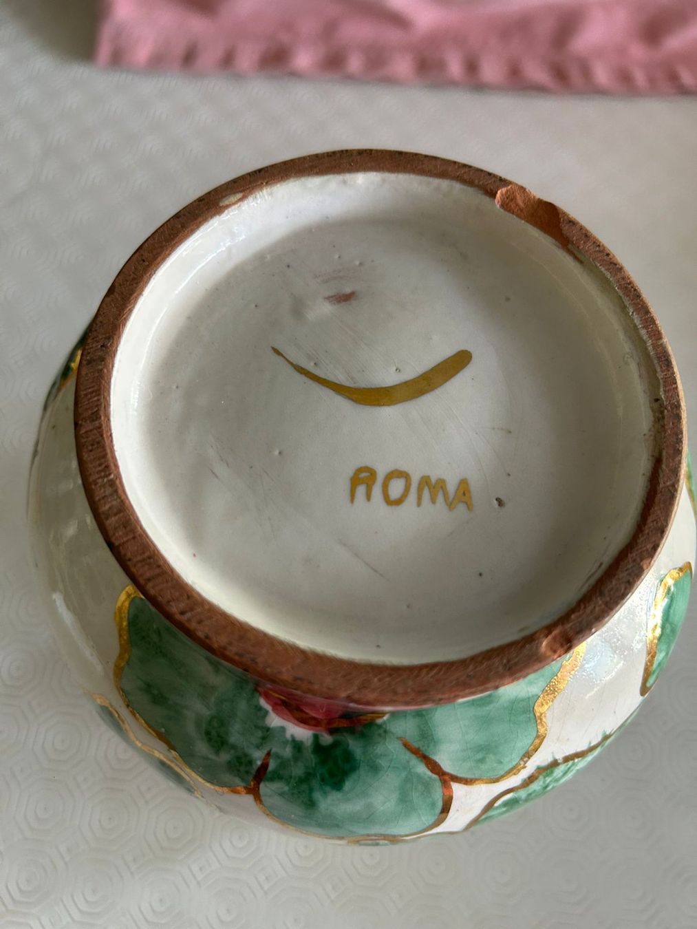 Vasi & Recipienti: Vaso fiorato Roma – Usato da Melano venduto da H-Sara 3