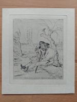 Neujahrs-Gruss Gregor Rabinovitch - Original Radierung 1924