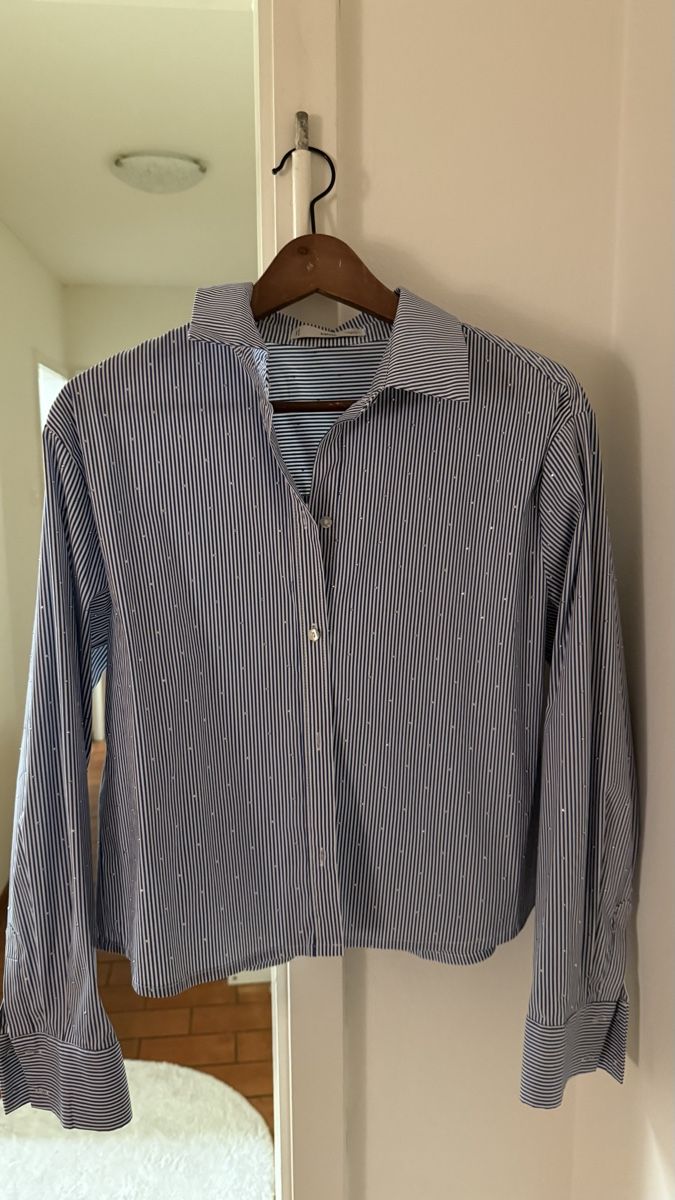 Mango Camicette: Mango Striped Shirt Size M - Blue - for Spring – Nuovo (secondo la descrizione) da Zürich venduto da ece_nqv9