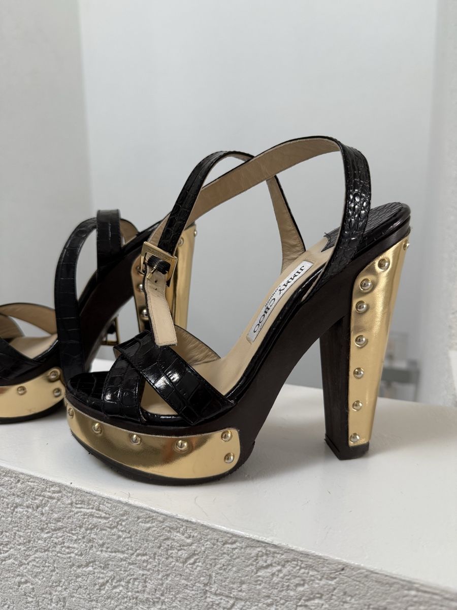 Jimmy Choo Damenschuhe: Jimmy Choo Plateu Sandalen – Neu (gemäss Beschreibung) aus Buchs ZH von KittyInStyle 4