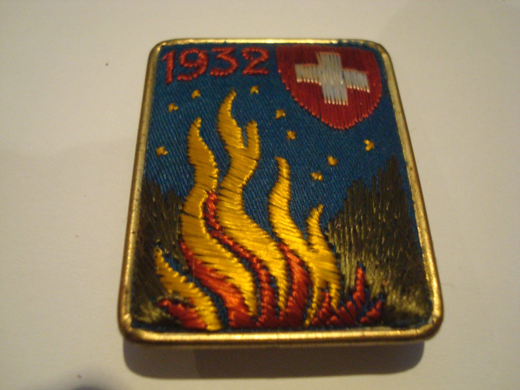 Plaketten & Abzeichen: Abzeichen 1. August 1932 – Gebraucht aus Riehen von Baerewaegli
