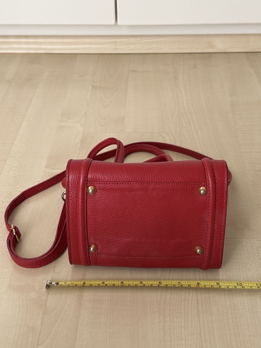 Borse da donna: Rote vintage Ledertasche mit Schulterriemen – Usato da Neerach venduto da lar_tkp2 4