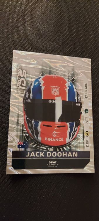 Jack Doohan Lightning Lids LL6 F1 Topps Turbo Attax 2025 (Neu (gemäss ...