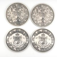 4xgrosse Silbermedaillen