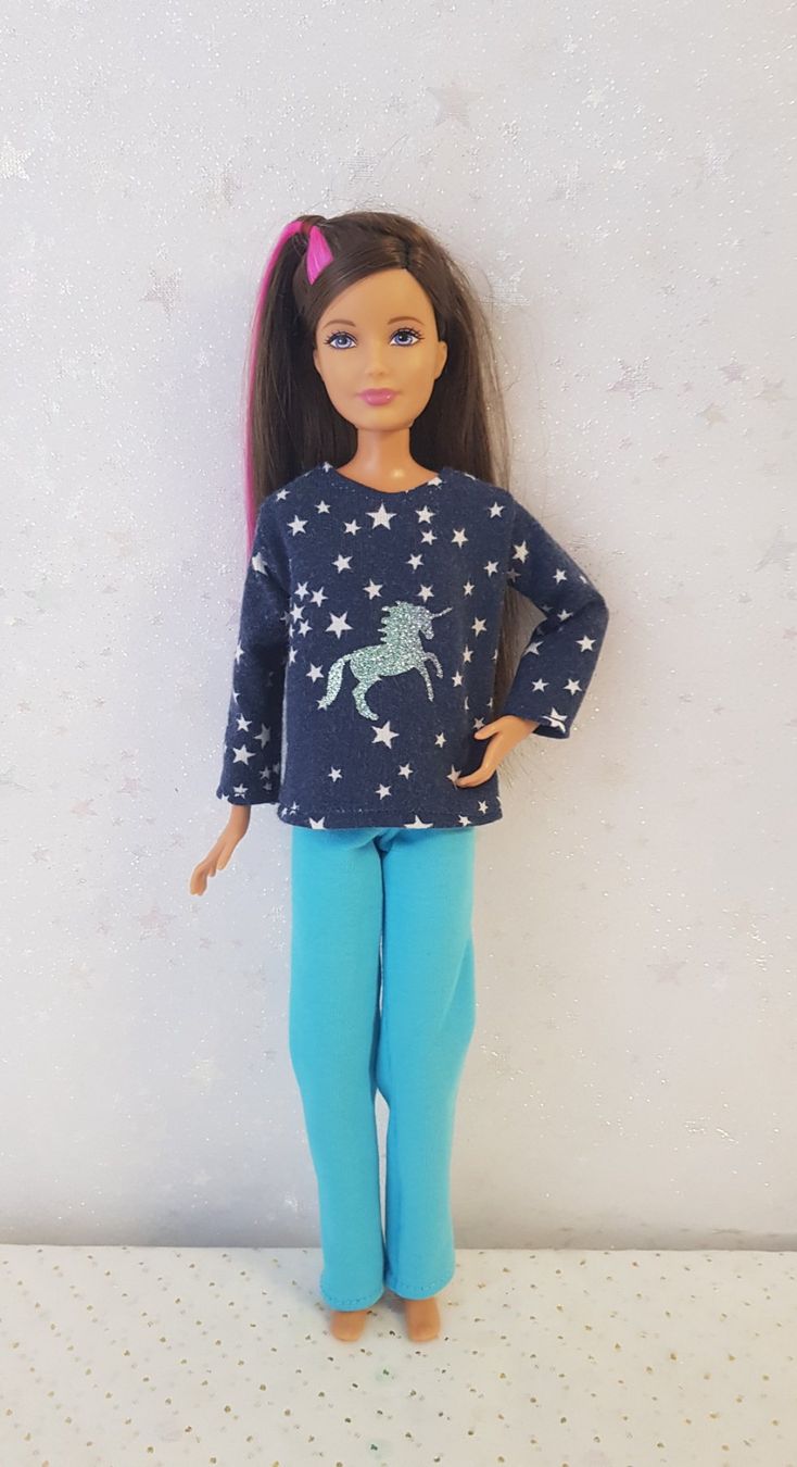 Bambole: Barbie Kleider Pyjama für Skipper Barbieschwester – Nuovo (secondo la descrizione) da Lachen SZ venduto da Sakura4hime