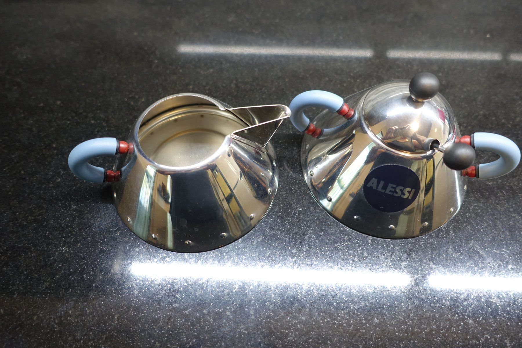 Alessi Zuccheriere: Alessi Zucker- und Rahmkännchen – Usato da Belp venduto da Mazarron58 1