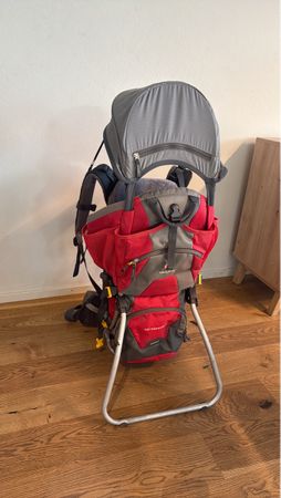 Deuter Kid Comfort Kindertrage rot grau wie neu