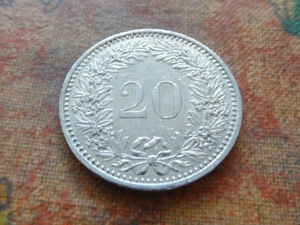 Toutes les monnaies: 20 Rp. 1985 – D'occasion à Romanel-sur-Lausanne par Swift13 1