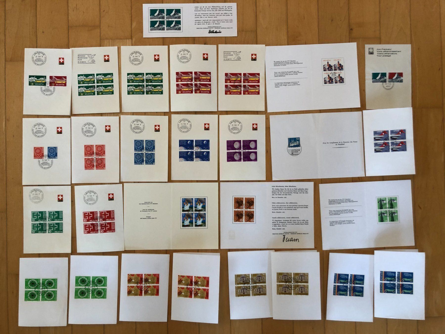 Tous les timbres: grosses Lot 4er Blöcke gestempelt – D'occasion à Hefenhofen par Bierinder