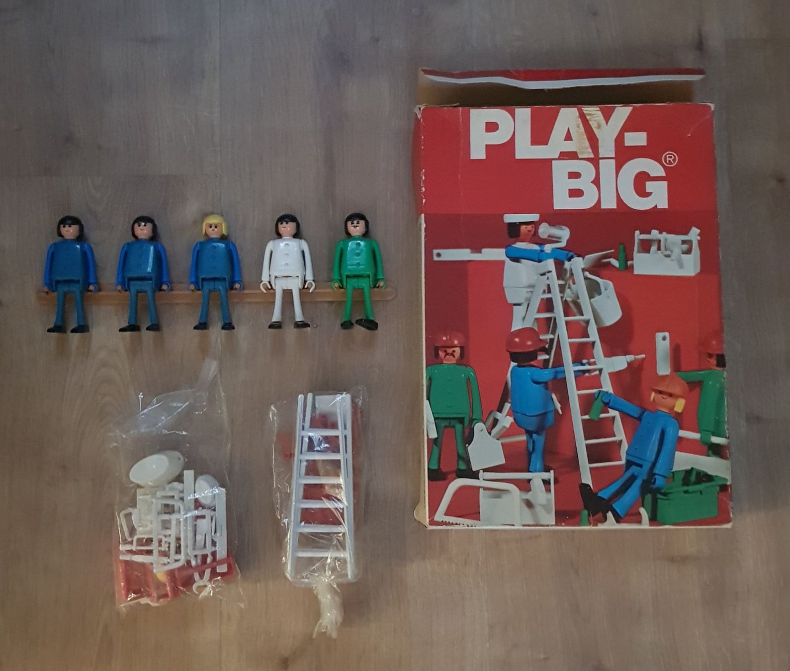 Giocattoli: Play Big "Bauarbeiter- Set" (OVP/ neuwertig!) – Usato da Aarau venduto da Vintage1969 2