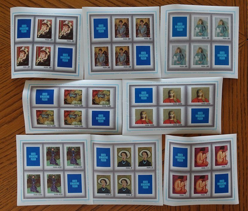 Tutti i francobolli: Polen verschiedene Kleinbogen ** 1965-1971 – Nuovo (secondo la descrizione) da Wil SG venduto da WEIBELAM 2