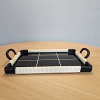 Vintage 1960 Serving Tray Service Tableau Serviertablett