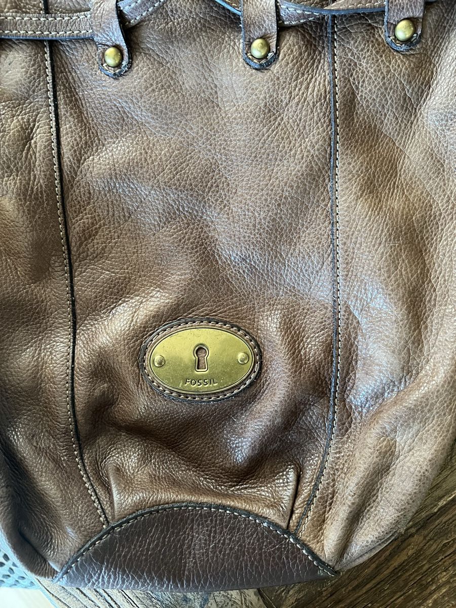 Fossil Taschen für Damen: Fossil Ledertasche braun, Schultertasche – Gebraucht aus Lausen von Mysli1 3