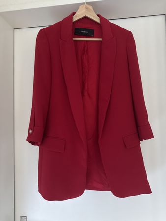 Roter Blazer von Zara Basic, Grösse XS, Top Zustand!