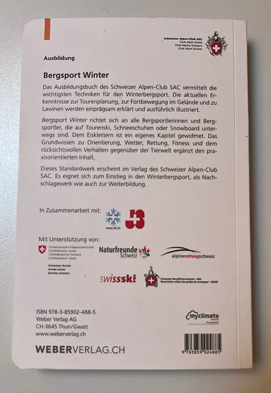 Bücher: Bergsport Winter SAC – Neu (gemäss Beschreibung) aus Saland von Kimikaze 1