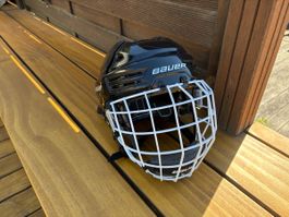 Eishockeyhelm Bauer mit Gitter schwarz gebraucht