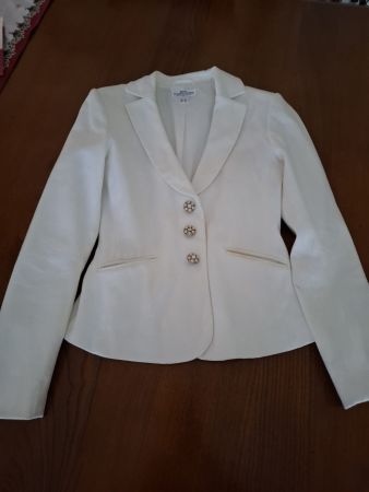 Best Connections Weisser Blazer Gr. 36 mit Knöpfen Elegant