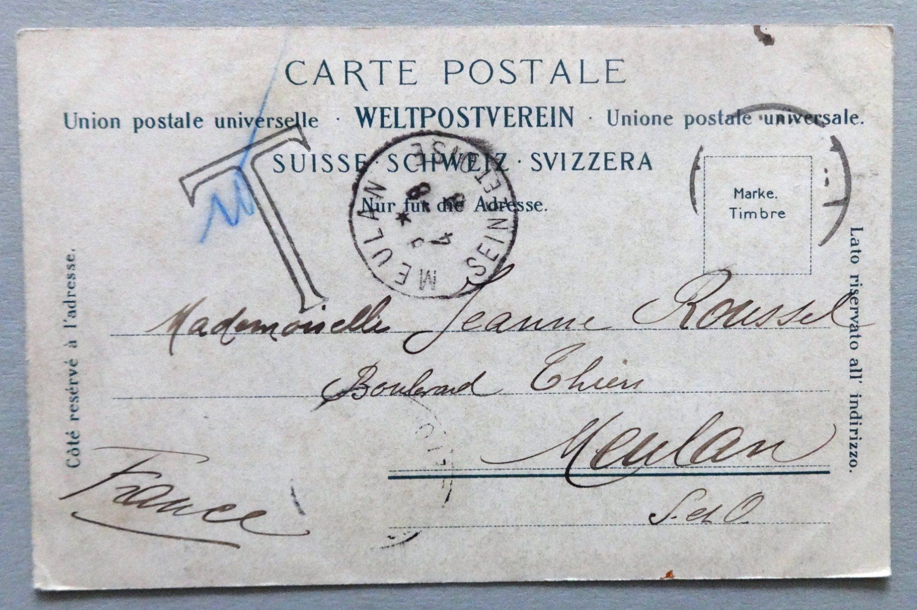 Cartoline postali: Thun u. die Alpen – Difettoso da Fétigny venduto da Billy2miny 1