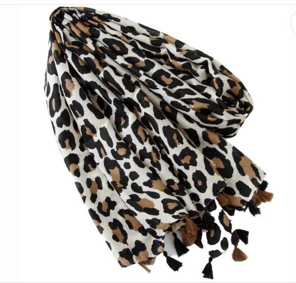 Foulards, Tücher & Schals: Écharpe léopard pour dames, Châle fin, grande écharpe. – Neu und originalverpackt aus Biel/Bienne von Vianny77 2