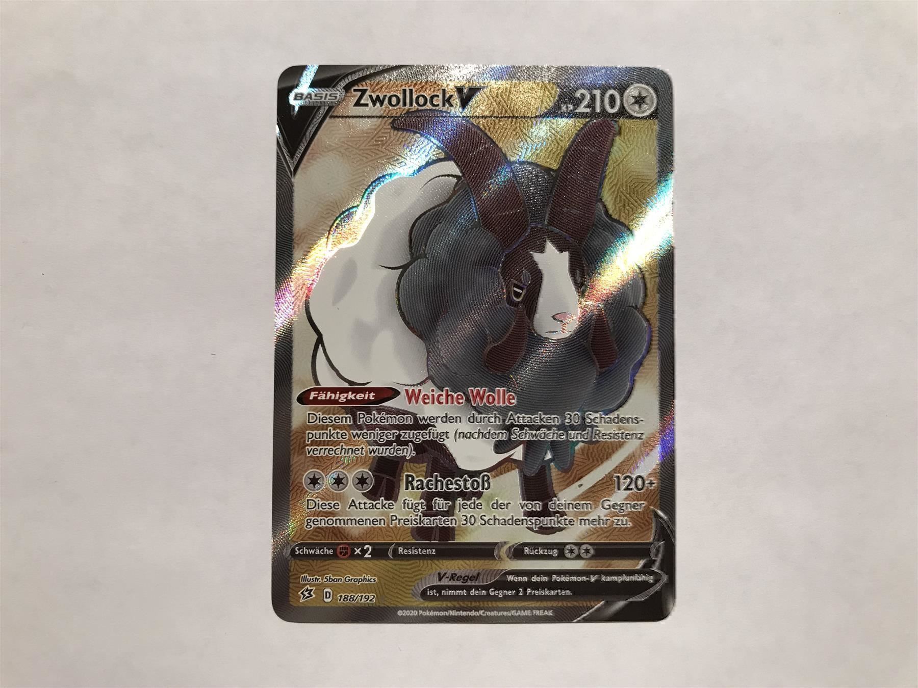 Pokémon Carte collezionabili: Zwollock V FullArt – Nuovo (secondo la descrizione) da Hagendorn venduto da Pokecollectorch 1