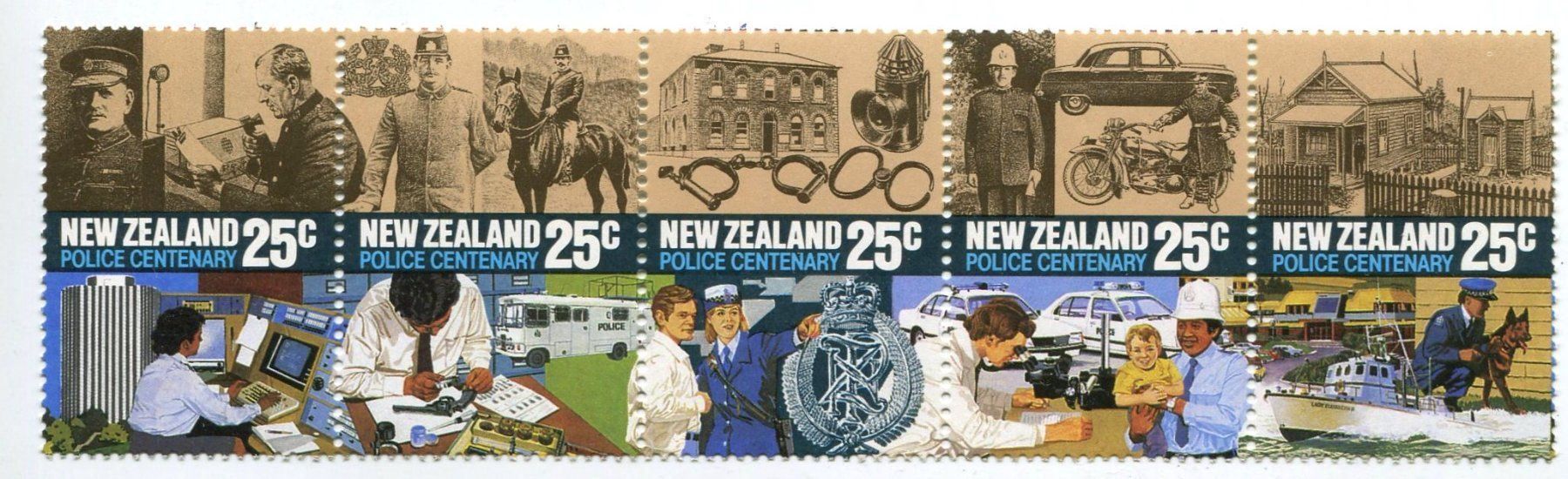 Tous les timbres: Briefmarken "Polizei". Neuseeland. – Neuf avec emballage d'origine à Basel par Butsch5
