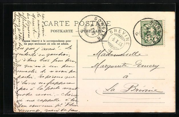 Cartoline postali: Gorgier, Gesamtansicht mit Feldern und B – Usato da Berlin venduto da bartko-reher 1