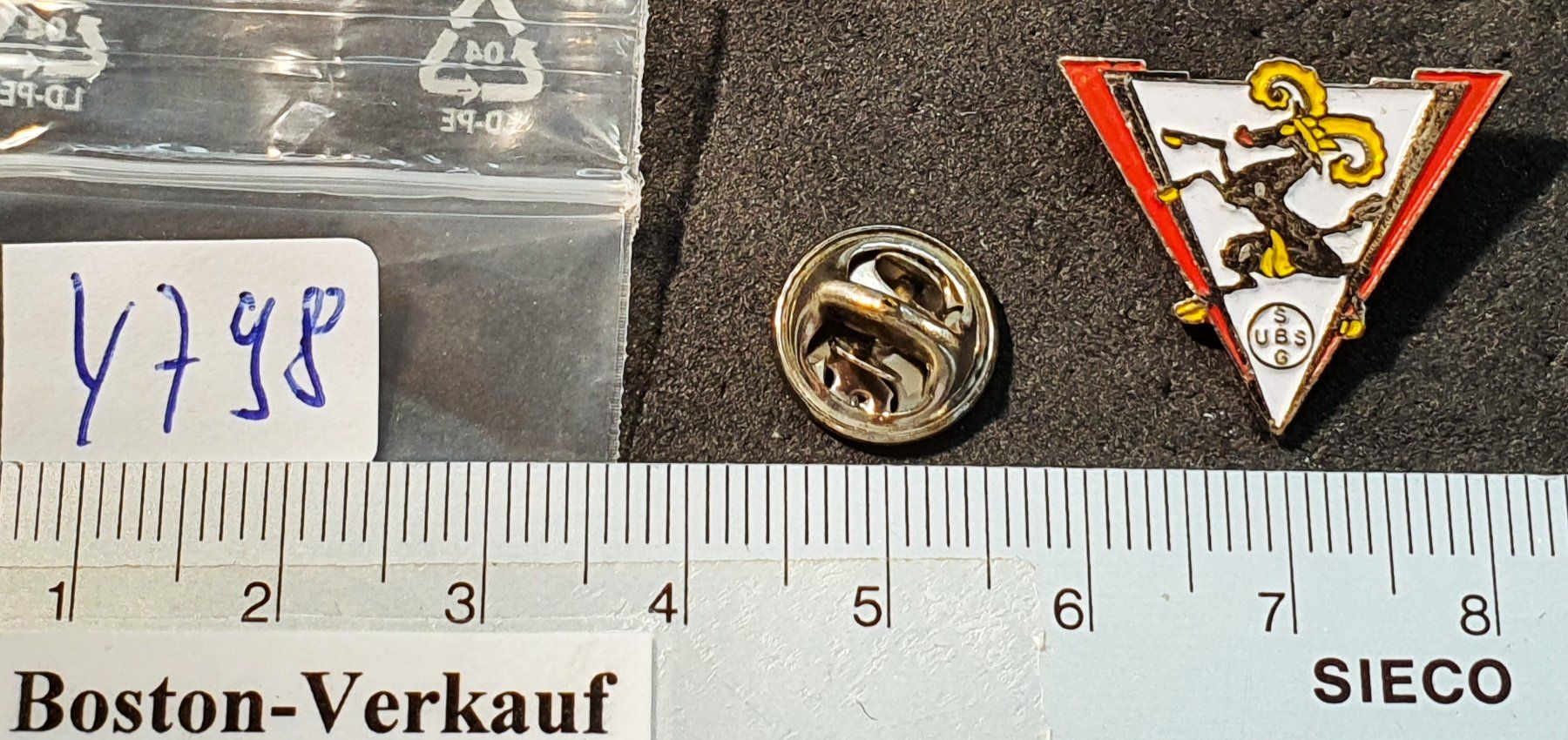 Placchette & Badge: Y798 - Pin UBS SBG Schaffhausen – Usato da Reinach BL venduto da Boston-Verkauf 1